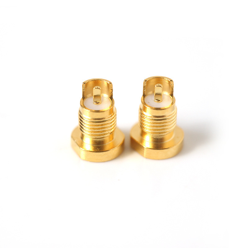 Cross-border hot sale universal Shure pin socket female base mmcx pure copper gold plated built-in thread Cross-border hot sale universal Shure pin socket female base mmcx pure copper gold plated built-in thread