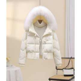 羽绒服女短款新款韩版时尚宽松加厚小个子毛领保暖小众冬季潮