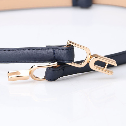Cool belt for women with buckle, adjustable thin belt, Korean style fashionable simple dress decoration small belt factory wholesale