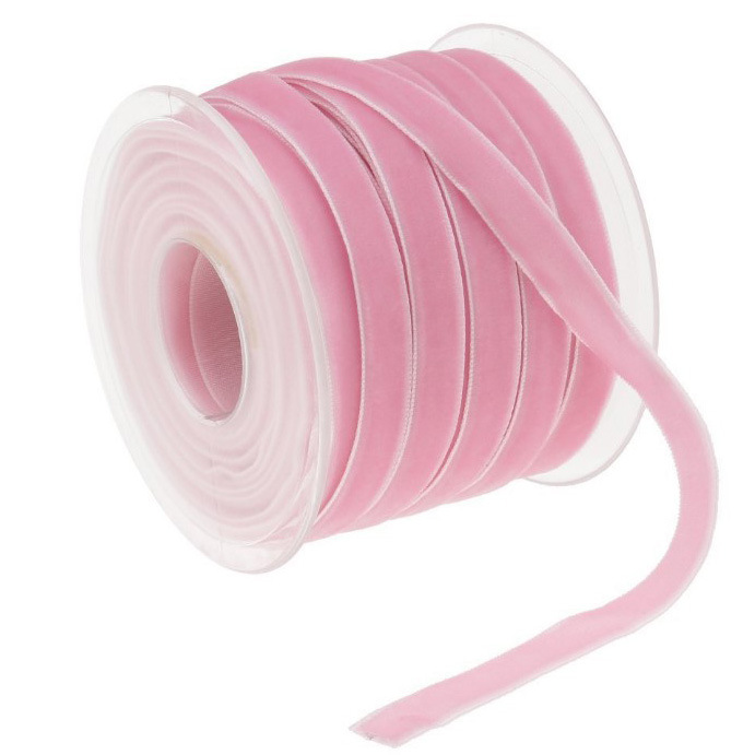 YZDIY 1cm banda de terciopelo unilateral ropa textil de nylon terciopelo correa de terciopelo collar cinta