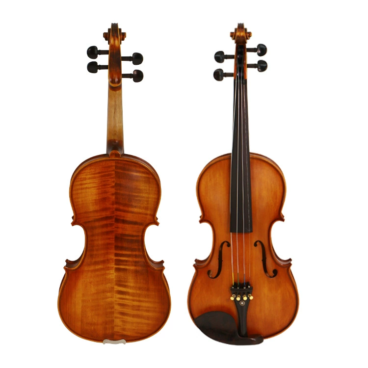 Старинная профессиональная скрипка из натурального дерева для начинающих, ручная работа.