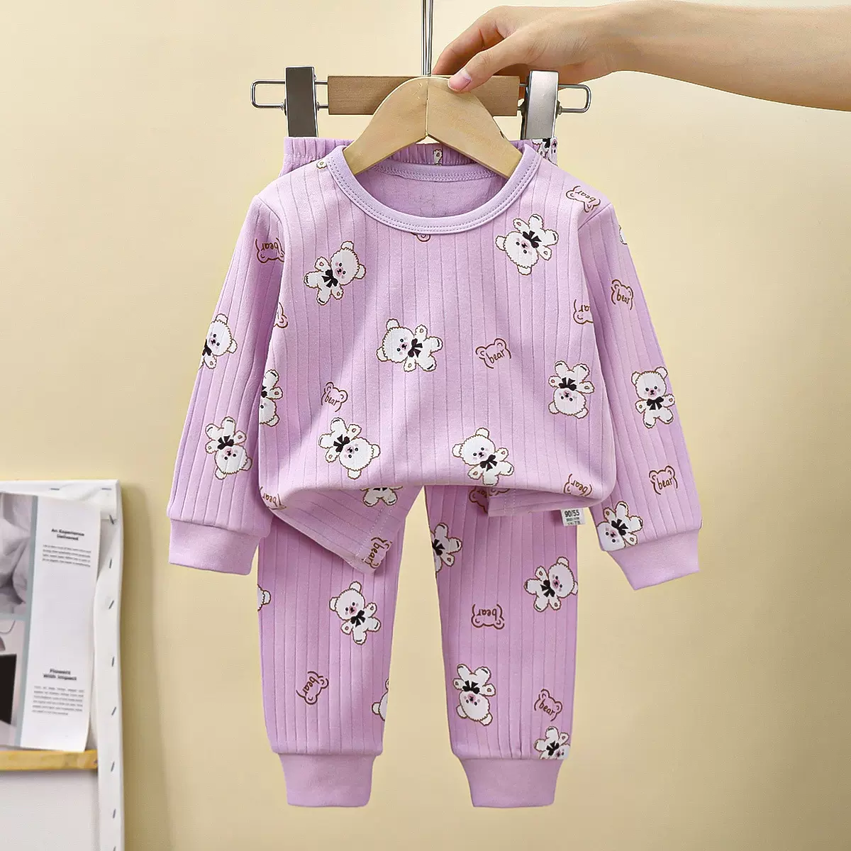 儿童内衣纯棉套装秋季新款男童衣服宝宝保暖睡衣女童家居服童装