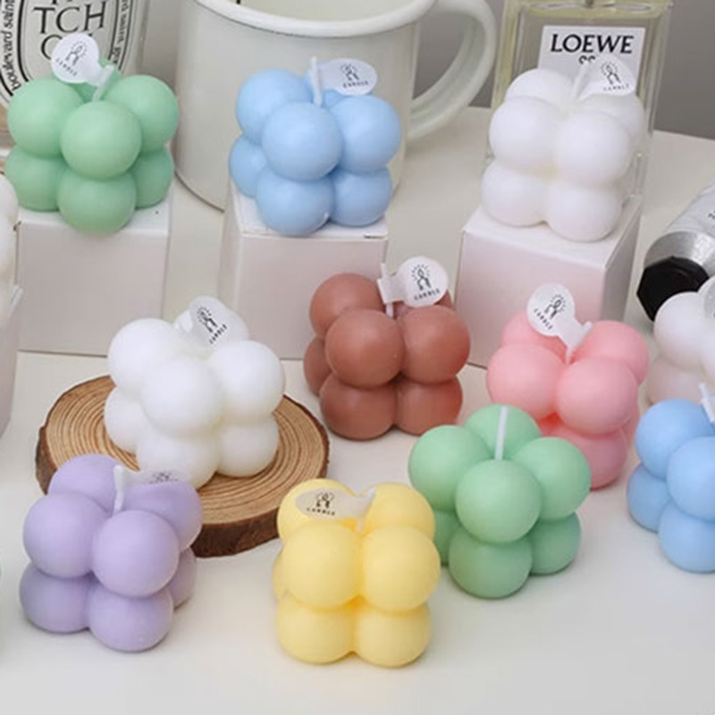 Velas de incienso, pequeños regalos de cumpleaños, fragancia, adornos creativos, velas con regalos de mano, llamas hechas a mano