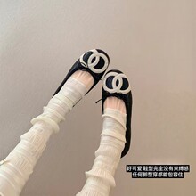 【澜柜】中古控~2026春季新款小香菱格蝴蝶结平底单鞋女芭蕾舞鞋