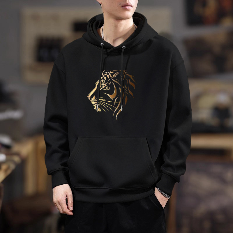 Suéter hombre encapuchado primavera y otoño estilo americano pesado pesado invierno más chaqueta de terciopelo nuevo abrigo de hombre de otoño