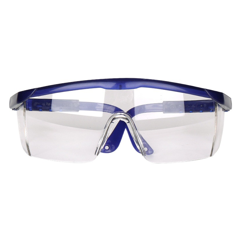 Factory wholesale protective glasses blue and white glasses impact-proof splash-proof dust-proof labor protection glasses stretch leg glasses