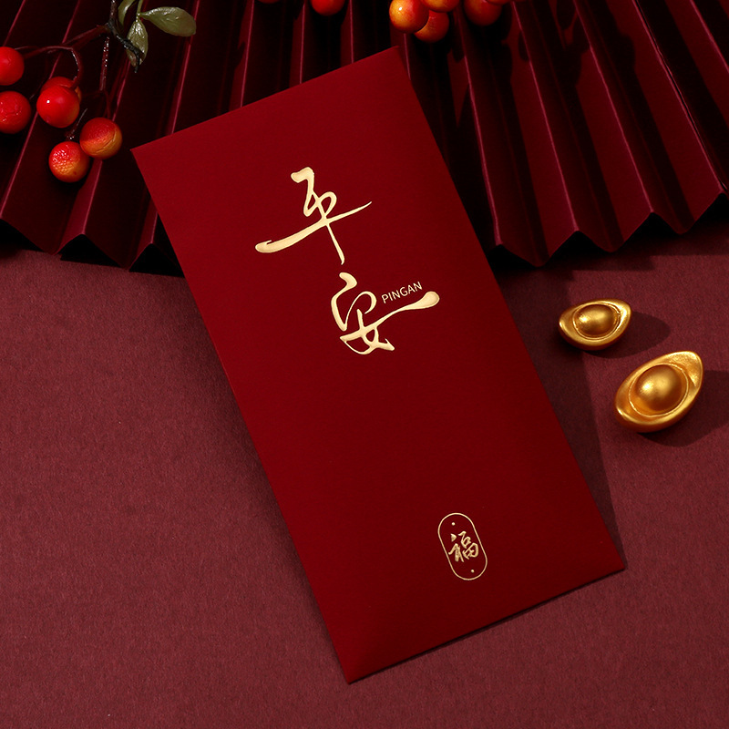 书法红包节日祝福2025新款高档新年通用创意烫金利是封红包袋批|undefined