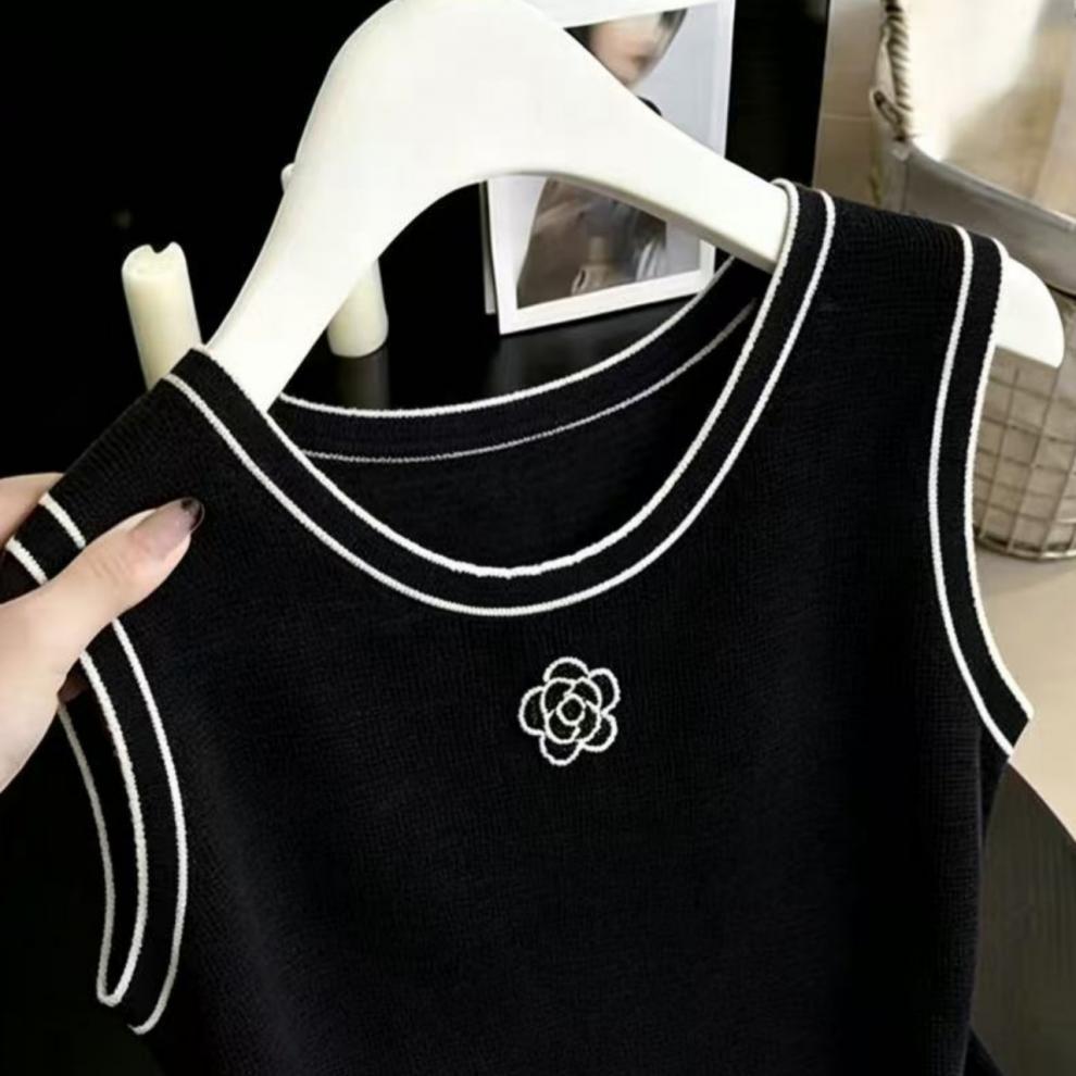 Damen Strickweste Leichtes Sommer Oberteil Aus Eisseide Fein_voghion.com