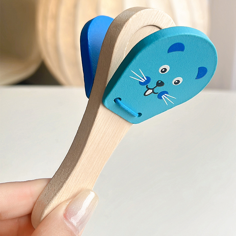 Bebé dibujos animados animal timbre de madera niño pequeño puzzle educación temprana Orf instrumento musical bebés educación temprana música