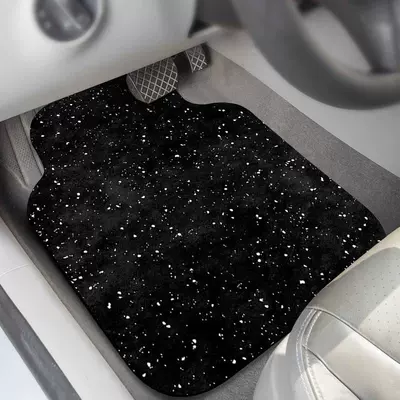 Diatom mud car floor mat, starry sky water-absorbing carpet-style, universal, easy to clean, single-piece, detachable decorative car carpet