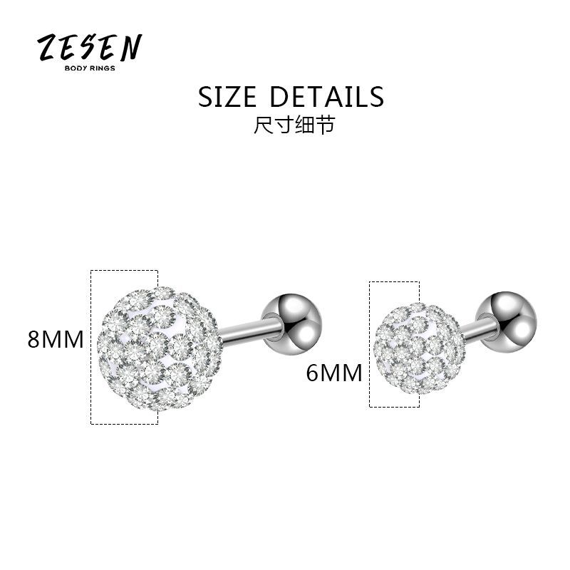 Labret stud lip piercing jewelry styling detail