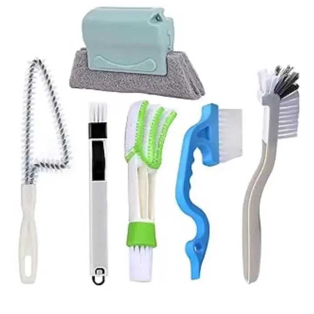 Новый подгонянный зеленый вентилятор щетки 6 комплектов для чистки окон набор щетки для домашней глубокой очистки щетки щетки