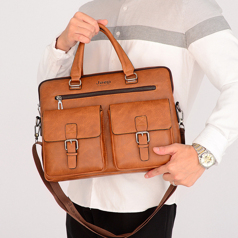 Maletín de hombre, maletín de comercio exterior, bolso de hombro de negocios para hombre, bolso de ocio, duradero