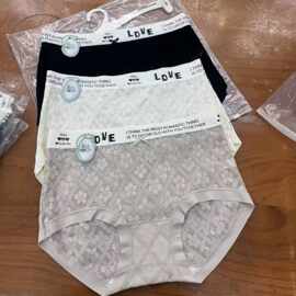 新款简约蕾丝纯欲风高品质包臀贴身透气女生三角裤带衣架批发低价