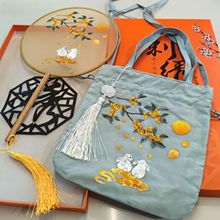 【苏绣礼品】刺绣团扇古风团扇刺绣扇子苏绣团扇苏绣包包中国风