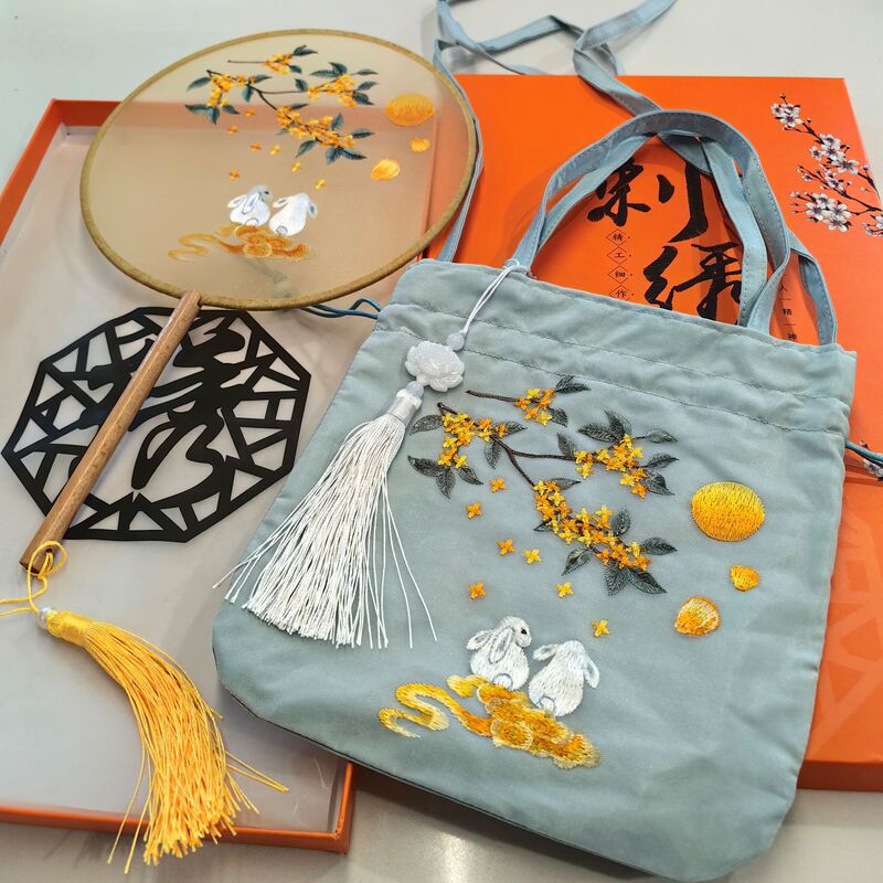 【蘇州刺繍ギフト】蘇州刺繍扇子、古代風扇子、刺繍扇子、蘇州刺繍扇子、中国風|undefined