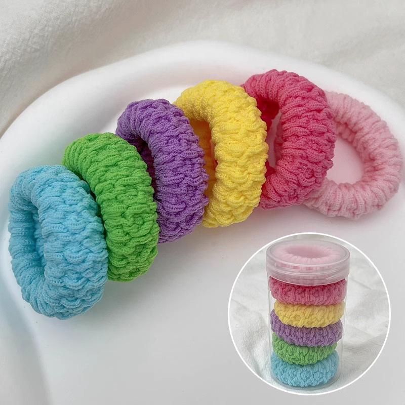 Cauda de cabello de cabello alta 2025 nueva banda de goma de alta gama para mujeres, elástica y duradera, anillo de cabello, cubierta de cuero, toque de cabeza