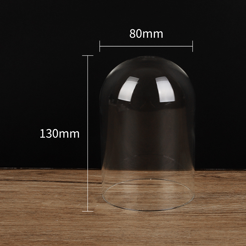 Flor inmortal cubierta de vidrio DIY hecha a mano micro paisaje decoración de escritorio cubierta de vidrio caja de exhibición cubierta de vidrio de flor inmortal