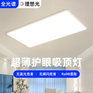 Full Spectrum Zhongshan Living Room Main Light Eye Protection Ultra-Thin Rectangular Dining Room Ceiling Light Modern Simple Bedroom Light Casa