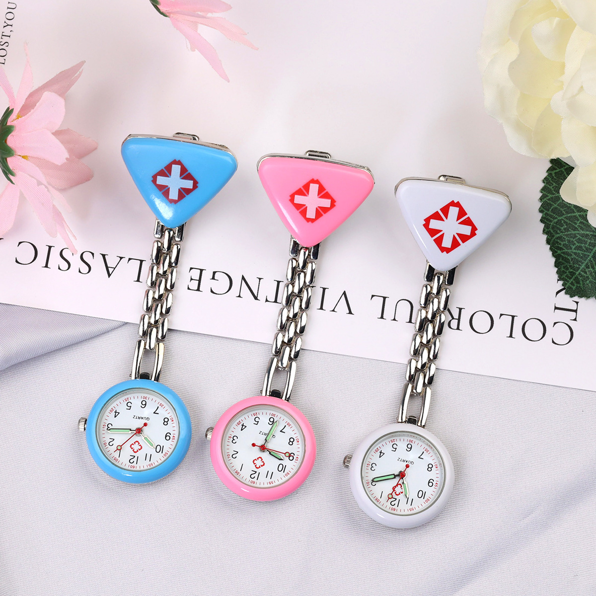 New Simple Luminous Pointer Nurse Watch Hospital Nurse Hanging Watch Medical Chest Watch Doctor's Special Pocket Watch Hanging Watch