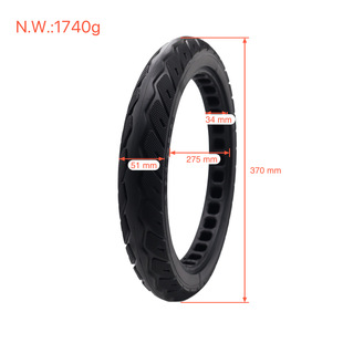16x 2.125 solid tire 16 inch battery car inflatable explosion-proof tire 16*2.125 hollow solid tire