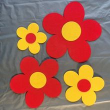 幼儿园舞蹈道具儿童表演运动会入场手腕花大合唱五角星爱心中国心