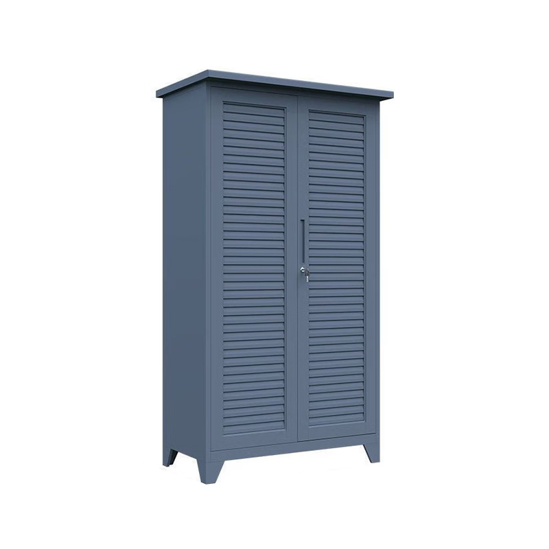 Factoria de comercio exterior mayorista armario de acero al aire libre patio impermeable puerta obturadora gabinete de almacenamiento limpio gabinete de herramientas