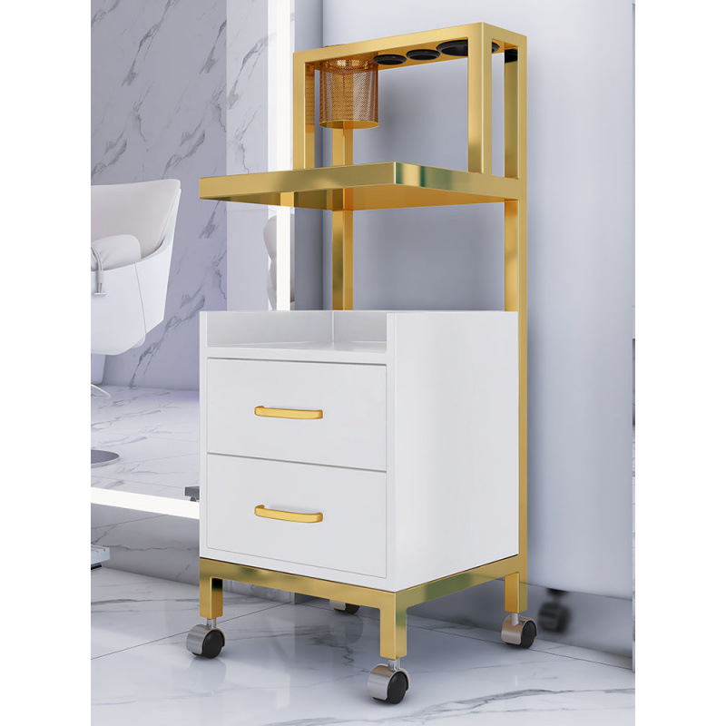 Nuevo gabinete de peluquería de salón de peluquería carro de herramientas de estante de herramientas de mesa de carro de peluquería pequeño gabinete