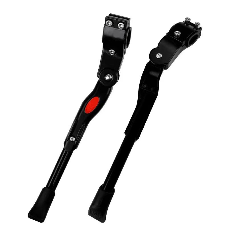 Bicicleta de montaña transfronteriza soporte único soporte de pie de aleación de aluminio pierna lateral accesorios para bicicletas longitud ajustable soporte único