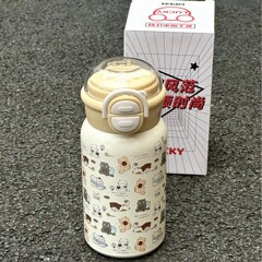 新型保温コップins女子学生高颜値シンプル小衆316ステンレス大容量アニメ学生コップ