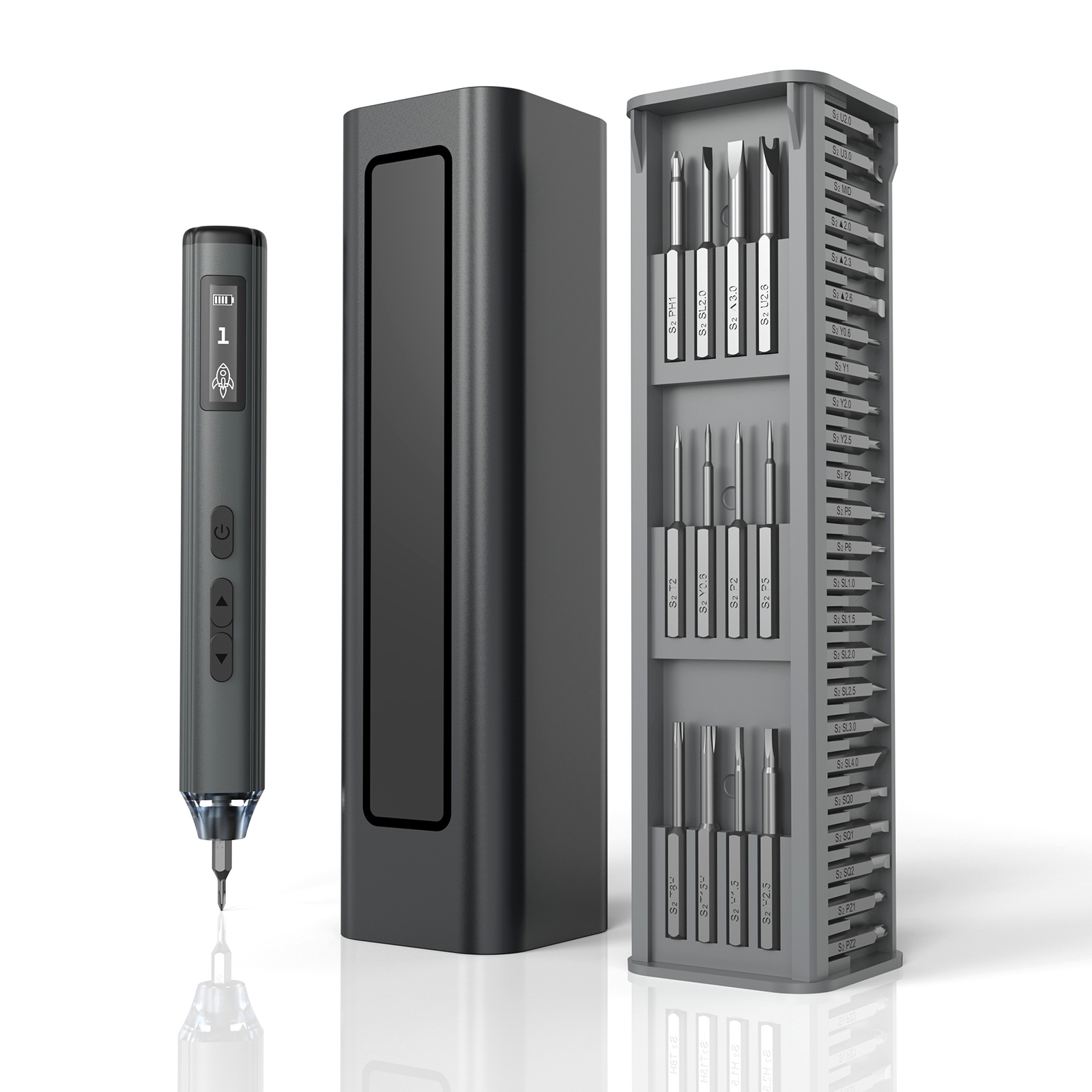 Cross-Border Hot-Selling 60-in-1 Small Mini Electric Screwdriver Computer Precision Screwdriver Electric Tool Set 5