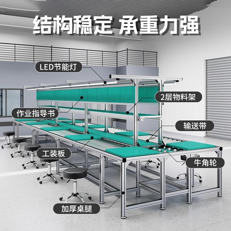 無動力手押し生産ラインローラーミルクアイテーブル帯電防止電気工具ボード電子組立コンベヤベルト組立ライン|undefined
