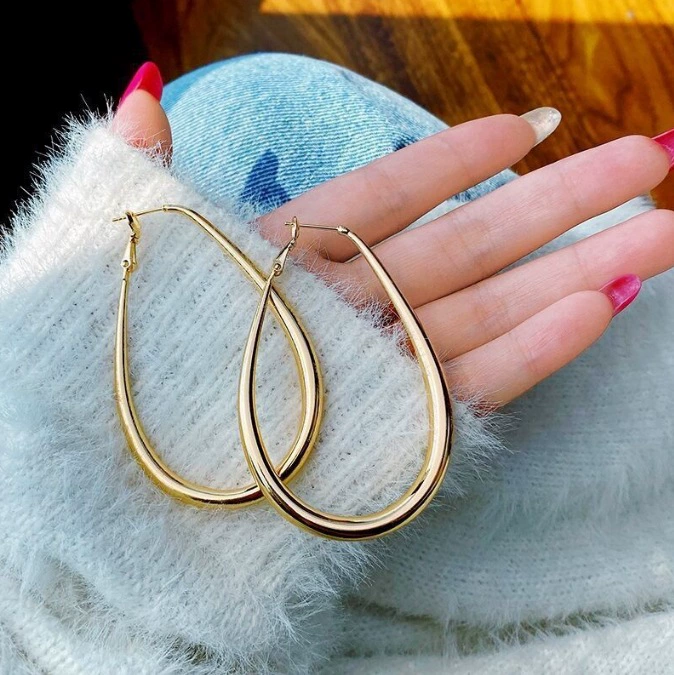 Silver 925 Earrings — Light Luxury Hoops & Drops, High-Quality Sterling, Multiple Sizes