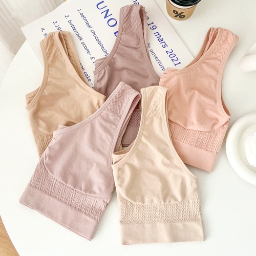 Ultra-thin single-layer underwear without underwire, lightweight and comfortable, suitable for middle-aged and elderly women