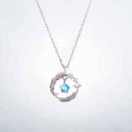 浅羽羽毛项链女温柔仙气学生简约锁骨链轻奢小众设计感网红礼物