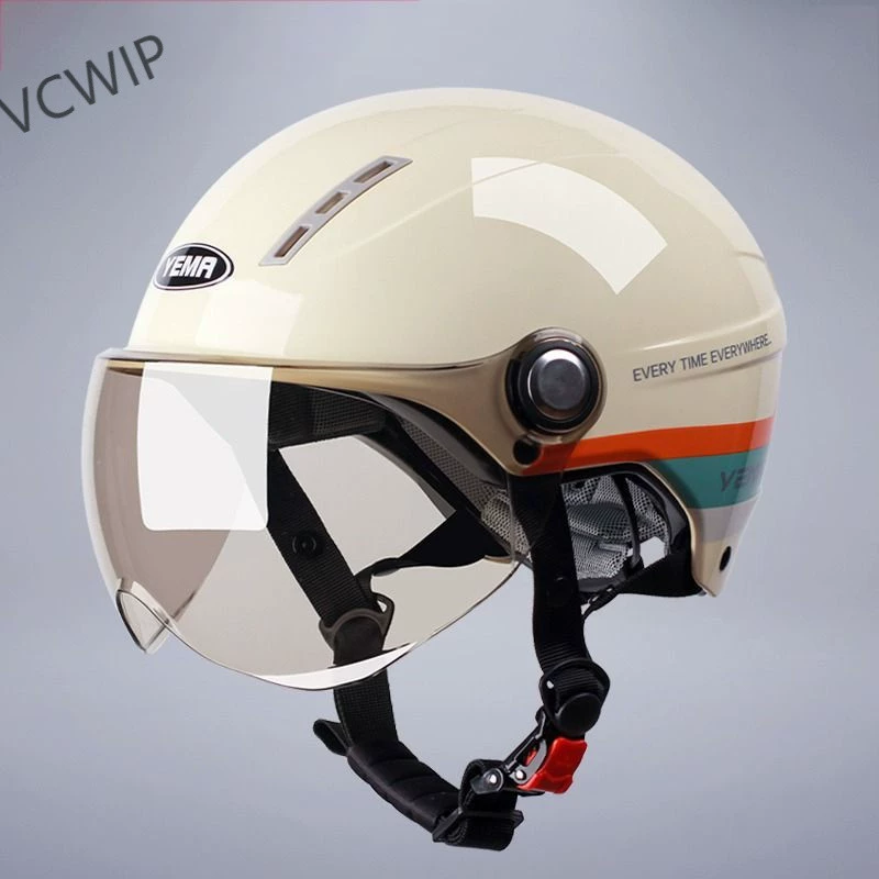 Шлем YEMA Mustang, новый национальный стандарт, сертификация 3c, полушлем для электромобиля, женский зимний защитный головной мотоцикл Hy7