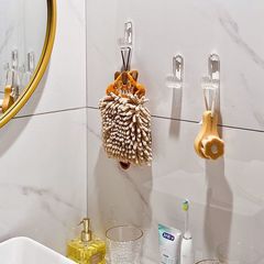 Acrylic Hook Without Holes, Luxurious, Heavy Duty, Sanitary Room, Kitchen Transparent Adhesive Hook, Bathroom Door Behind, Invisible Hook