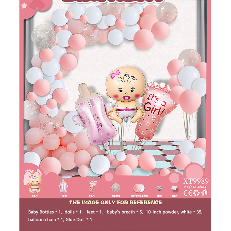 Fiesta de cumpleaños redonda escena diseño decorativo globo traje de juguete para niños globo de aluminio letras y números