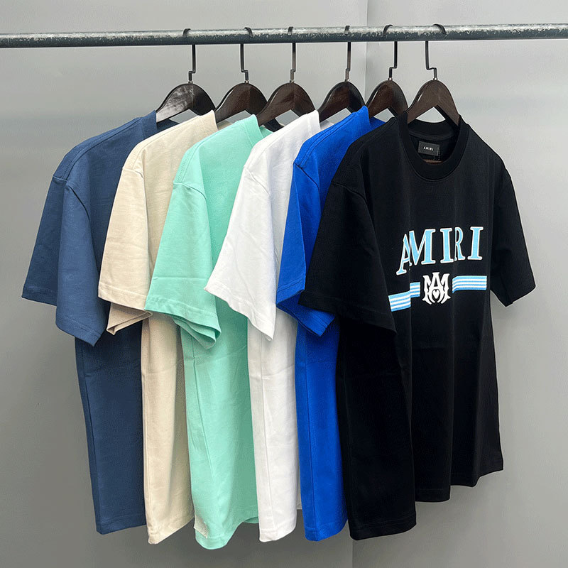 Amiriアメリカ潮牌高街男女カップル同項ゆるい半袖tシャツ夏薄い丸襟半袖|undefined