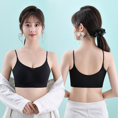 Sheer summer style, seamless narrow strap, gathers and lifts under-breast, prevents drooping, beautiful back, wire-free, breathable beauty back bra for women