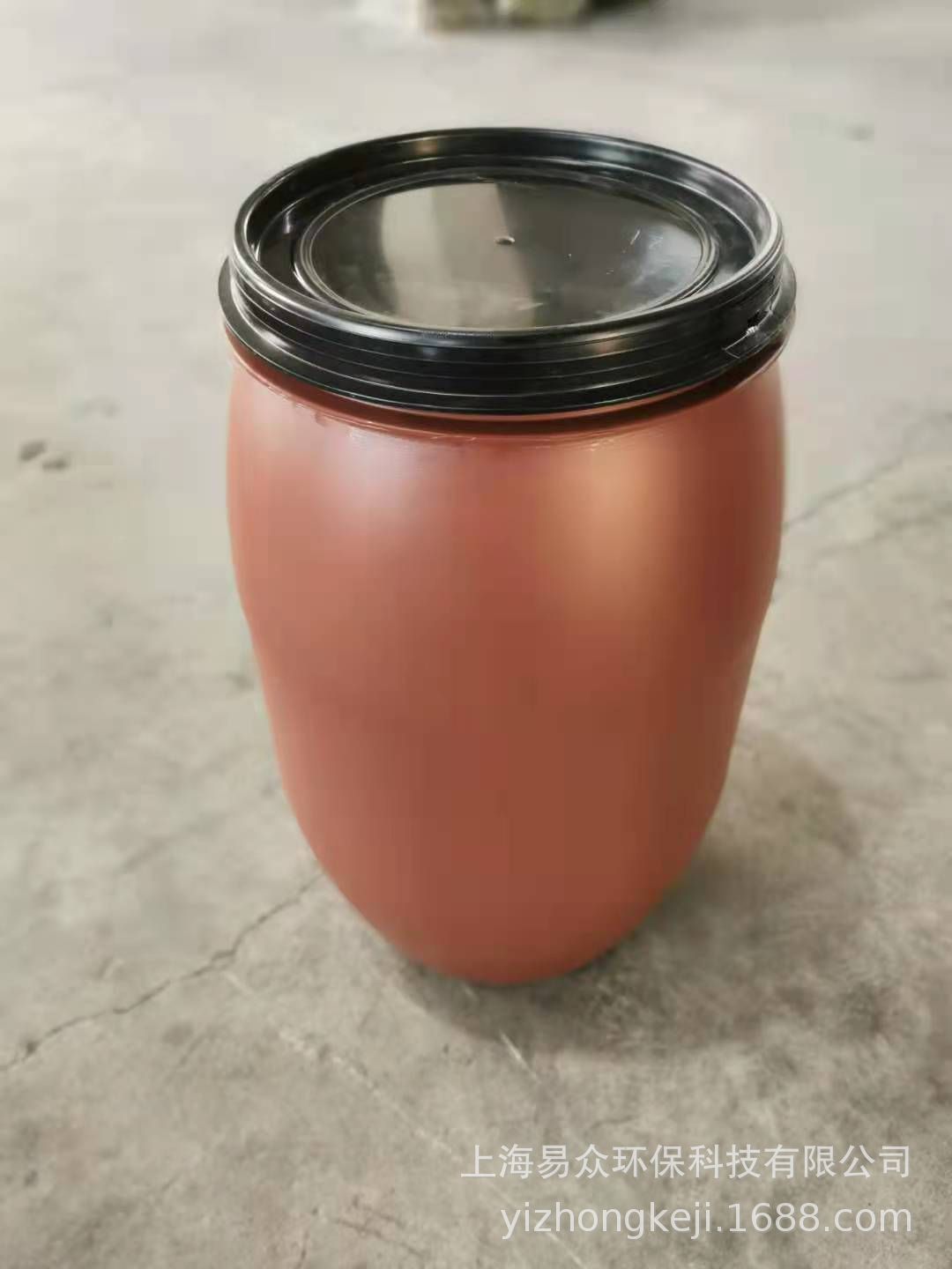 120L加厚塑料桶咖色法兰桶大口桶抱箍化工桶耐酸碱桶升批发食品级