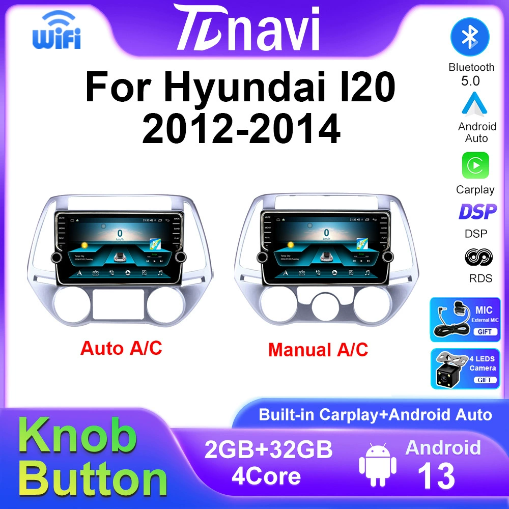 Кросс-бордерный набор для Fu Hyundai I20 2012-2014 Android большой экран крутящий механизм CarPlay навигация