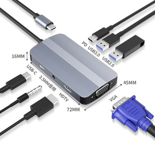 type-c��չ�]�m����֙C��XUSB3.0 HUB������HDMI+USB-C+PD+VGA