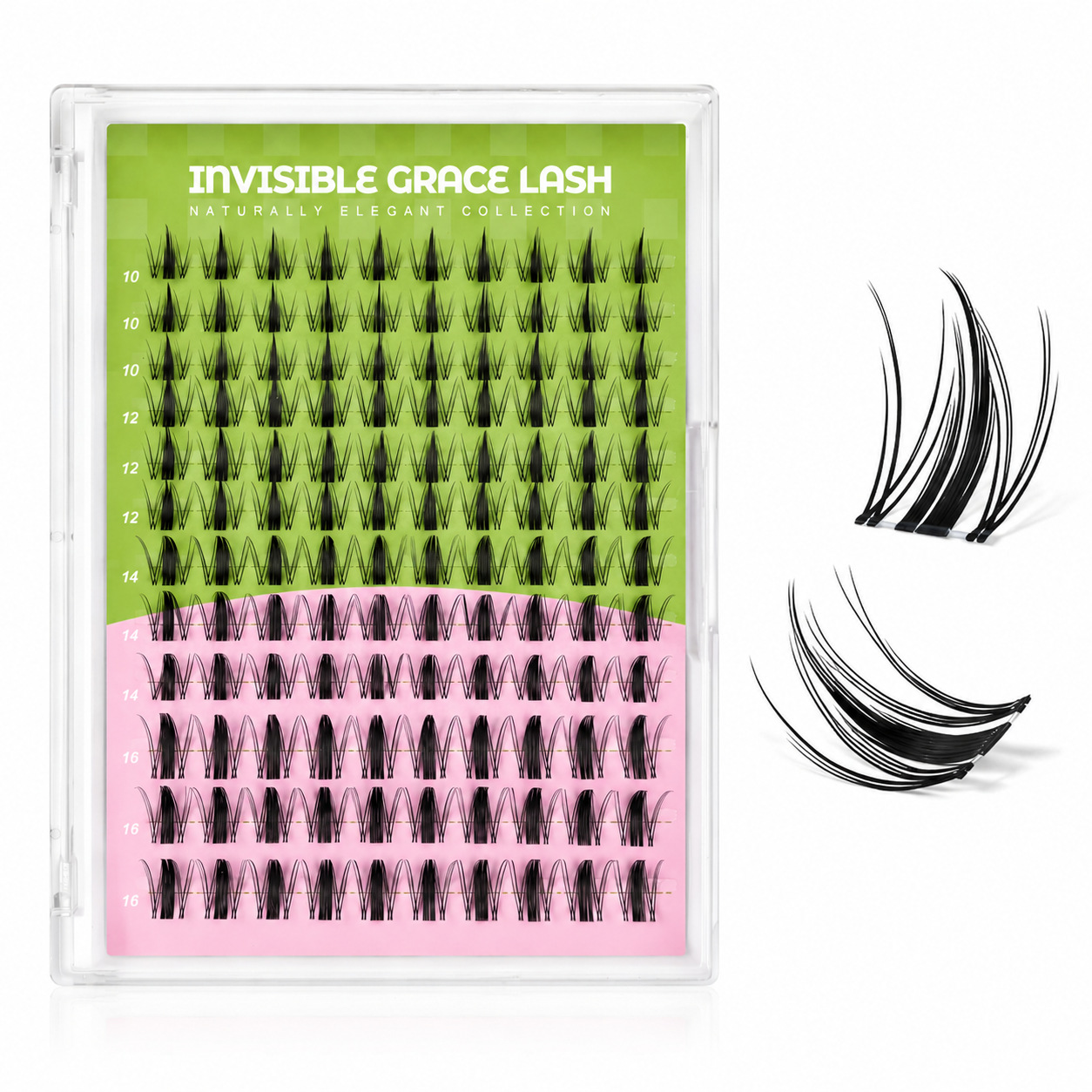 144pcs natural invisible eyelashes Amazon best selling false…