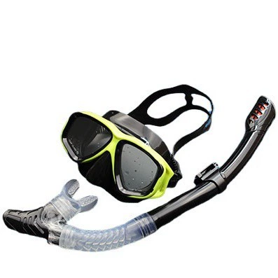 Фабрика в наличии оптом закаленное стекло очки для дайвинга для взрослых и детей полный сухой дыхательный трубка костюм для снорклинга