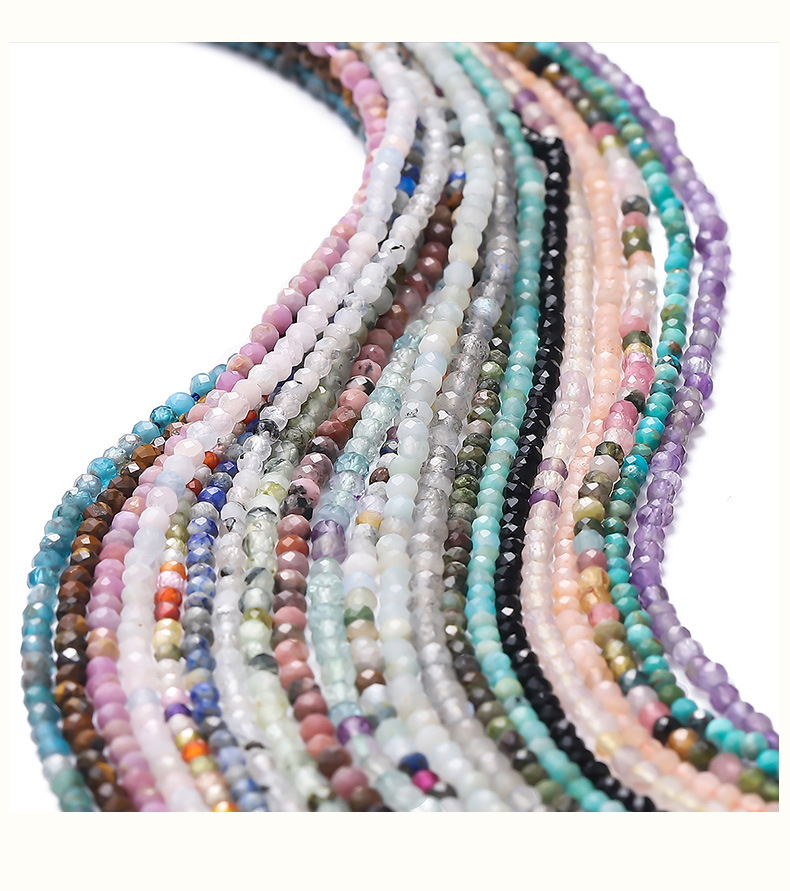 1 Set Quantity natural stone Material 1 Set Less Than 1mm Natural Stone Geometric DIY Jewelry Accessories Beads