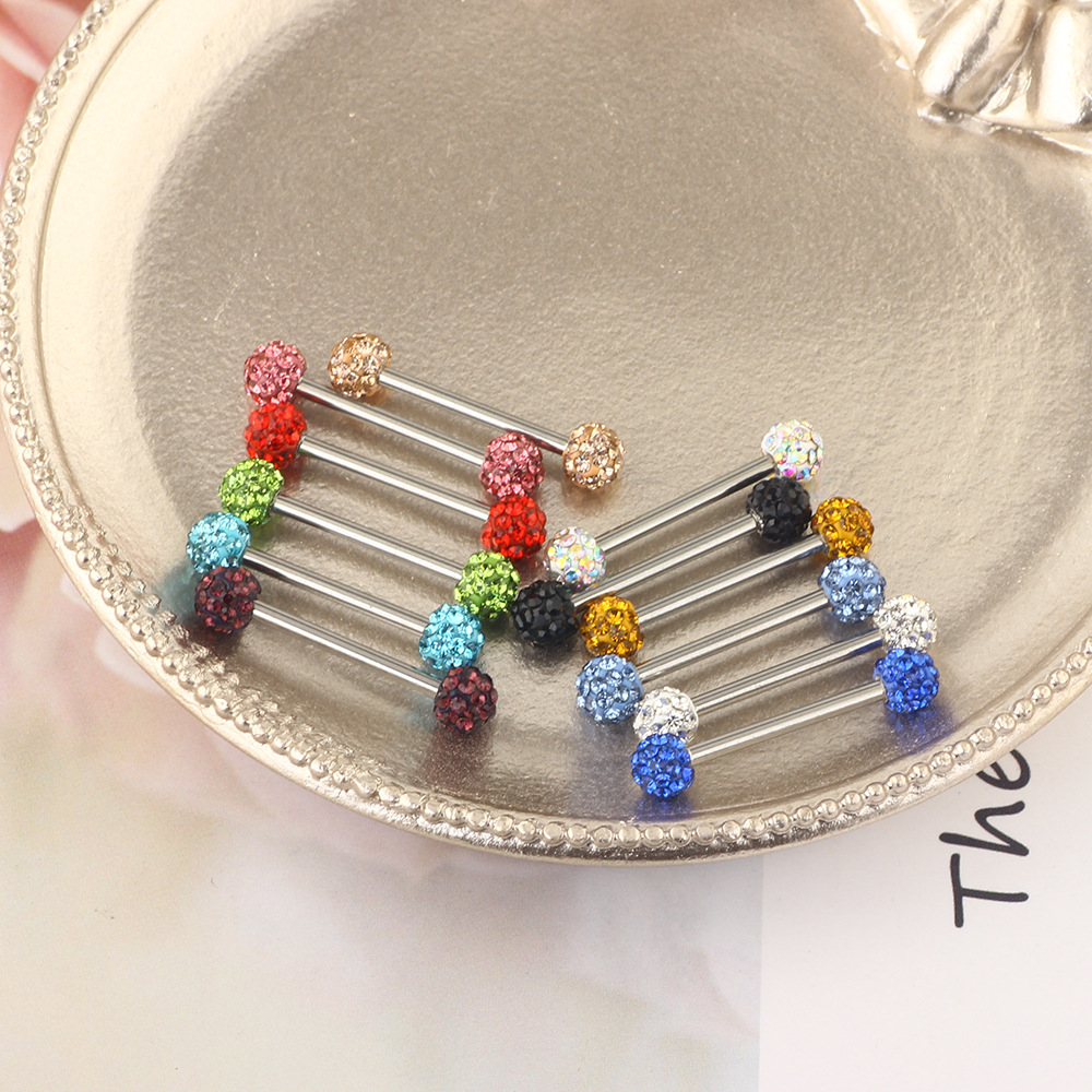 Labret stud lip piercing jewelry styling detail