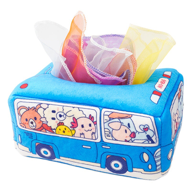 Bebé transfronterizo tejido desgarrable caja de tejido dibujo juguete Montessori bebé dedo ejercicio Educación Temprana calmante juguete