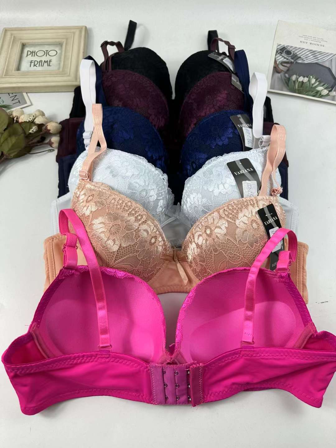 Comercio exterior nuevo exterior europeo y americano ropa interior de las mujeres individuales cómodo con anillo de acero más tamaño sujetador fábrica al por mayor
