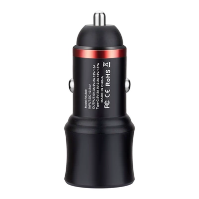 Universal 100W Car Super Fast | Mobil şarj cihazları - 609-dual-port-fast-charging-48w-black-opp-bag